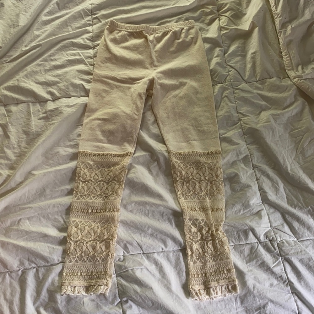 Cream leggings